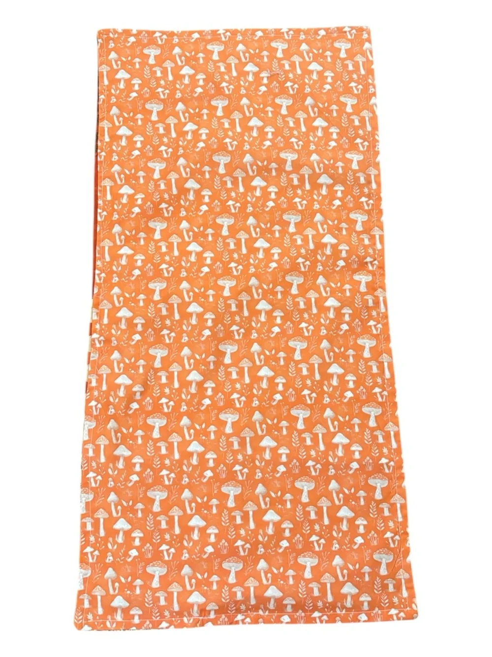 Autumn Patchwork Table Runner in Rust & Cream